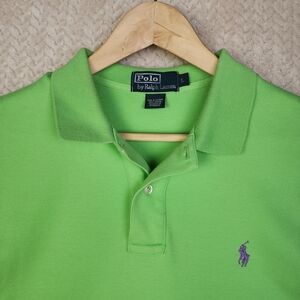 Polo Ralph Lauren Green Short Sleeve Polo Shirt Mens Large
